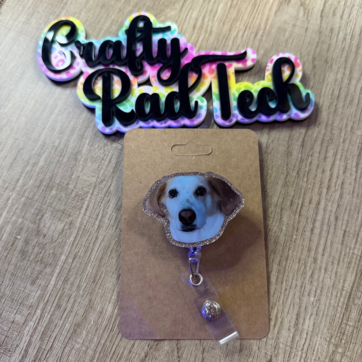 Custom pet badge reel